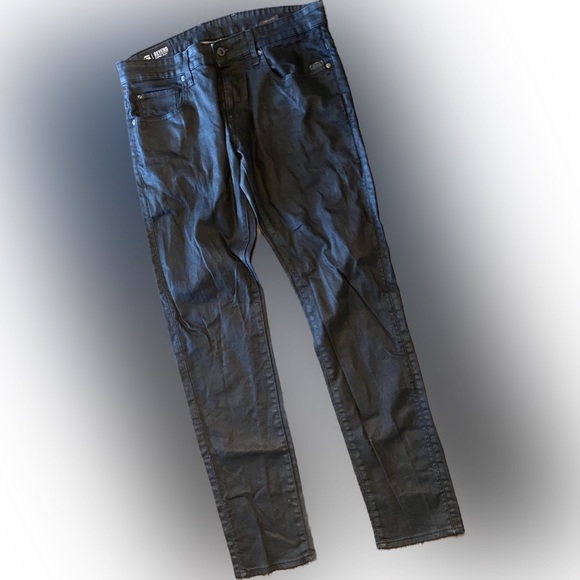 G-Star Other - G-Star Raw Black Coated Denim Jeans Super Slim Revend 34/32